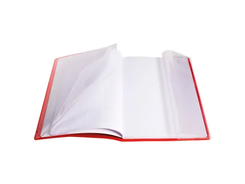 Schriftomslagen Kover transparant 17x22cm