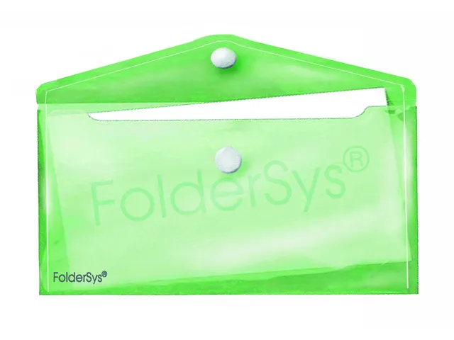 Enveloptas Groen 110X220Mm Liggend Met Klittenbandsluiting