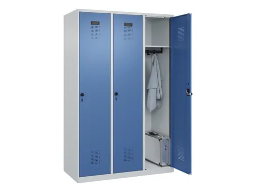 locker,HxBxD 1850x1200x500mm,3vak,vak B 400mm,draaigrendel
