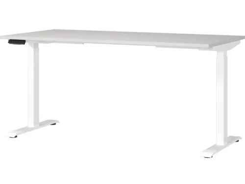Elektrisch ihv bureau,HxBxD 720-1200x1600x800mm,blad lichtgrijs