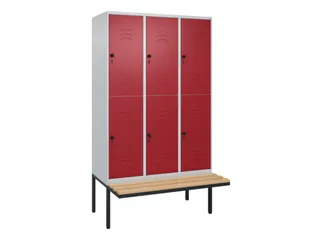 Dubbeldekse dekenkist,HxBxD 2120x1200x815mm,3x2vak.,vak B 400mm - 1