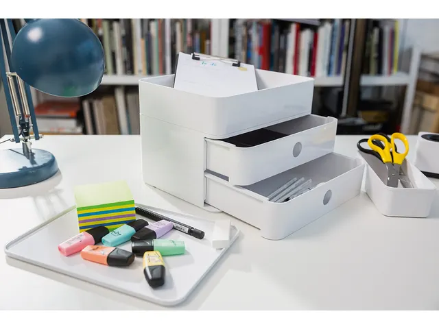 smart-box plus Han Allison 2 tiroirs et box blanc neige