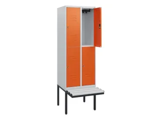 Dubbeldekse dekenkist,HxBxD 1950x600x815mm,2x2vak.,vak B 300mm - 2