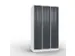 armoire multicases,corps RAL7035,face avant RAL7021