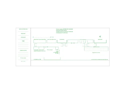 Bonboek Wissels 10,1x21cm 50bl