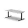 Elektrisch ihv bureau,HxBxD 650-1310x1800x1000mm,blad wit