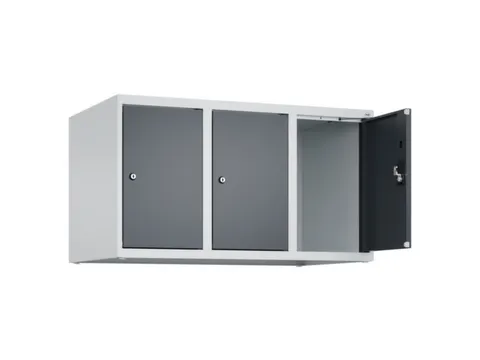 opzetkast,v. locker,3vak.,vak B 300mm,HxBxD 500x900x500mm,cilinderslot
