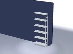 systeemstelling,aanbouwveld,HxBxD 2500x1010x335mm,vakl. 220kg