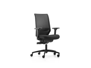 Dauphin Bureaustoel Shapemesh Plus Hoge Rug Zwart - 2