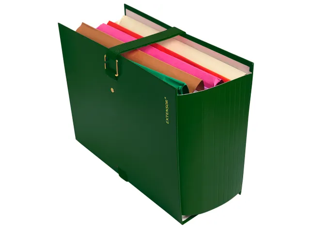 Map uitrekbare rug Extensor 24x32 cm Groen