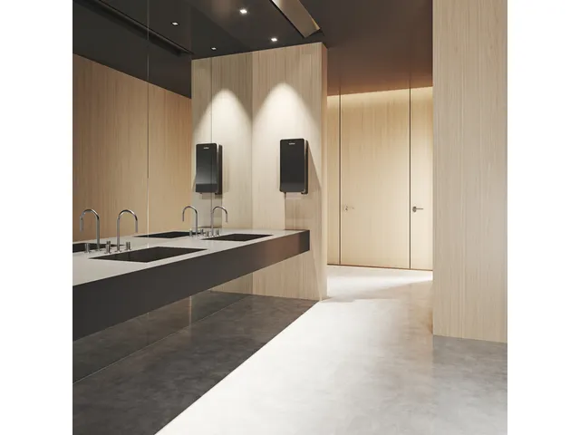 Handdoekdispenser Satino PT2 Hyginity S zwart 333413