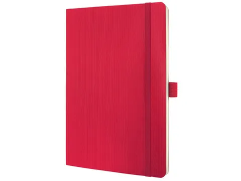 Notitieboek Conceptum Pure A5 rood gelinieerd softcover. Genummerde pa