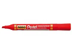 Pentel N860-B Permanent marker Beitelpunt 4,5mm Rood