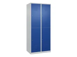 dubbeldekse locker,HxBxD 1850x800x500mm,2x2vak.,vak B 400mm
