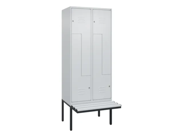 Z-garderobekast,HxBxD 2120x800x815mm,4vak,vak B 400mm,cil.-slot