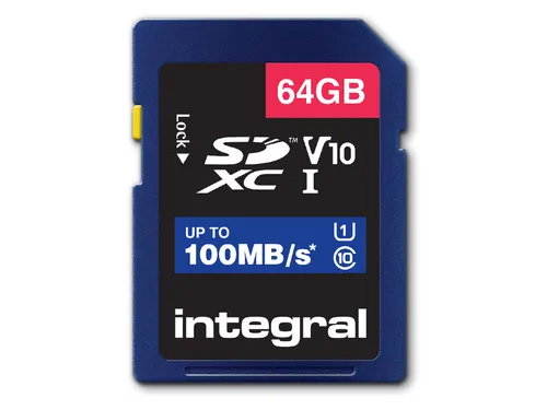Geheugenkaart Integral SDXC V10 64GB
