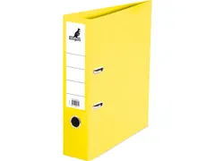Ordner Kangaro A4 2 rings 75mm PP/Papier geel