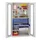 werkplaatskast,HxBxD 1950x1000x600mm,1xStalen bodem,4lade(n),RAL5010