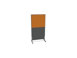scheidingswand,HxB 1545x800mm,MS-donkergrijs,BN3005-geel