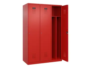 locker voor scheiding van kleding,HxBxD 1850x1200x500mm,3vak - 1