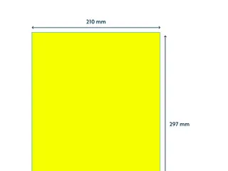 Etiket Rillprint 210x297mm fluorgeel 100 etiketten - 3