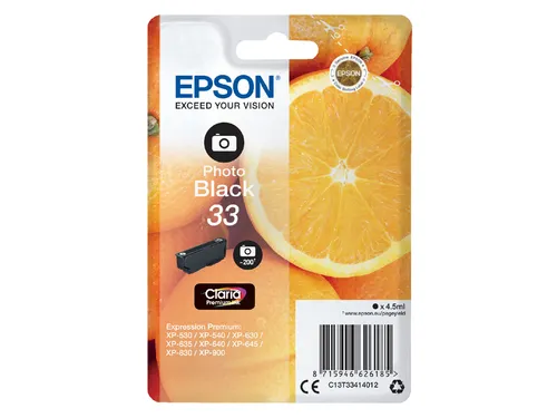 Inktcartridge Epson 33 T3341 foto zwart C13T33414012