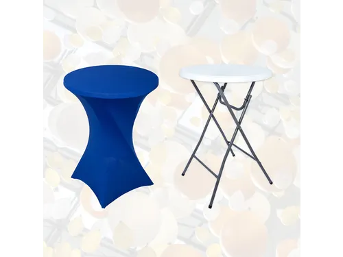 Tafelrok BRASQ voor statafel 80cm blauw