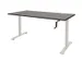 Dextro Slinger Bureau Zit-sta T-poot 140x80 Logan Eiken 25mm Wit