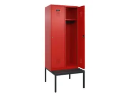 locker met bank,HxBxD 2120x800x815mm,2vak,vak B 400mm,cilinderslot