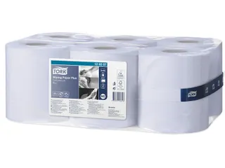 Tork 128207 M2 Wiping Plus Poetspapier Advanced 2-laags Blauw 157m - 3