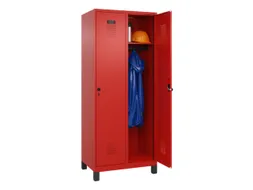 locker,HxBxD 1950x800x500mm,2vak,vak B 400mm,draaigrendel,voeten