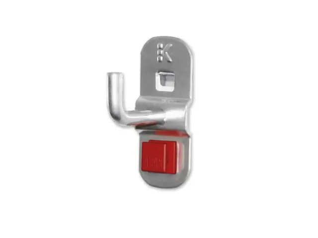 Abax-Haken Voor Geperforeerde Platen L 35mm Einde Aluminium