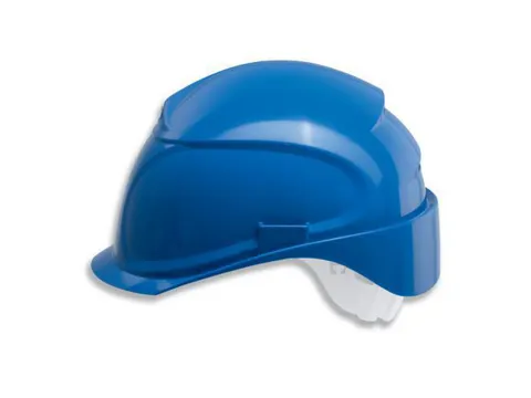 Uvex Airwing B-S veiligheidshelm, HDPE, korte klep, blauw, per stuk ge