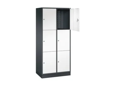 grootvolume-lockersysteem,HxBxD 1950x820x500mm,2x3vakken,cil.-slot