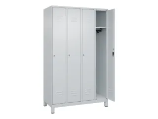 locker,HxBxD 1950x1200x500mm,4vak,vak B 300mm,cil.-slot,voeten - 2