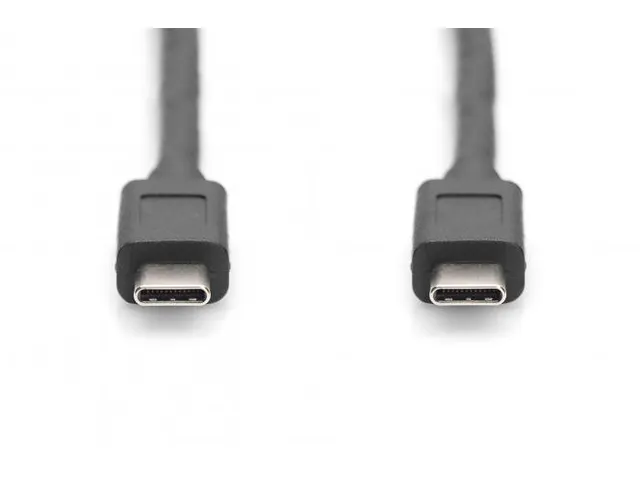 USB Type-C-aansluitkabel Type-C naar C 1m Gen2 5A 10GB 3.1versie Zwart