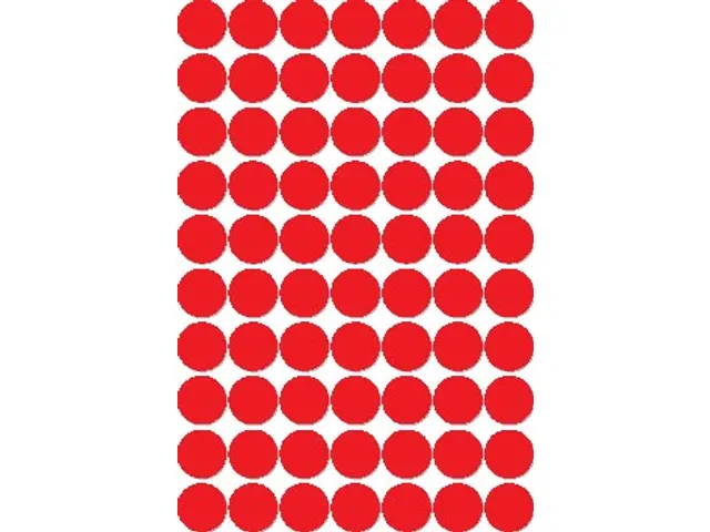 Apli Ronde Etiketten Ø19mm Rood