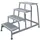 Montagetrap Aluminium H 0 8M 4Treden Incl. Platform Treden Rooster