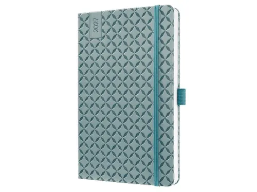 Weekagenda Flair A5 2027 (NL/FR/EN/DU) Ocean Blue Hardcover