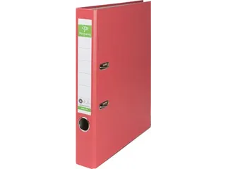 ordner, voor ft A4, uit Recycolor papier, rug van 5 cm, rood - 1