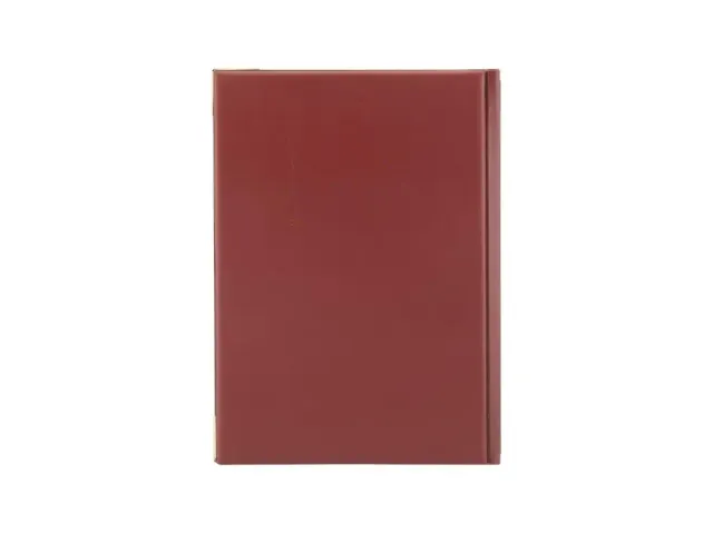 Menukaart Securit A5 4 tas wijnrood lederlook