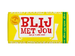 Chocolade Tony's Chocolonely reep 180gr melk noga "Blij met jou"