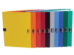 Uitschuifmap A4 Uit Geplastificeerd Karton Zonder Kleppen Assorti