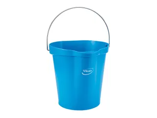 Emmer Vikan met schenktuit en maataanduiding 12L blauw - 1