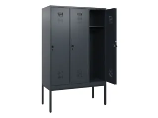 schoollocker,HxBxD 1950x1200x500mm,3vak,vak B 400mm,draaigrendel - 1