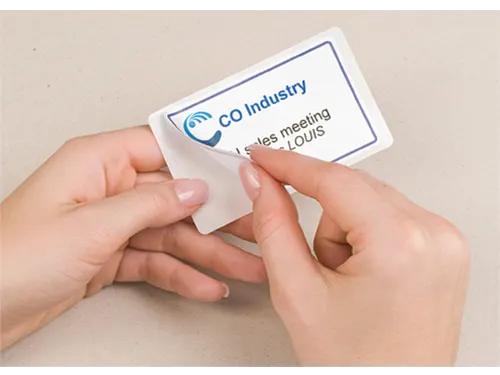 Naambadge etiket Avery J4785-20 80x50mm Inkjet 200 stuks