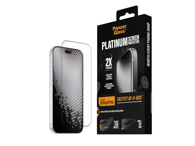 PanzerGlass Platinum Screen Protector iPhone 18 Pro | 17 Pro | Ultr