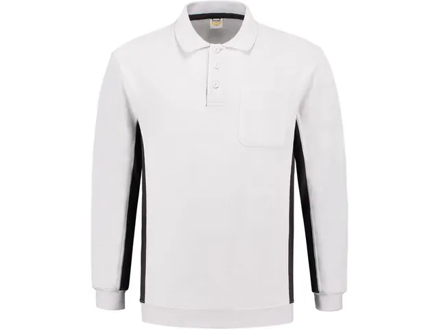 Tricorp 302001 polosweater, wit/grijs, maat 6XL, per stuk