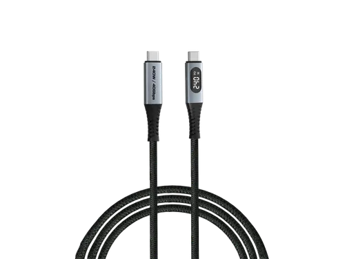 S+C Usb-C/Usb-C Kabel zwart 240W 31849 40Gbps 1.20m