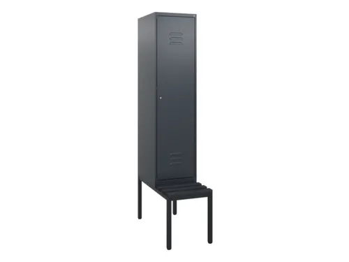 locker met bank,HxBxD 1950x400x815mm,1vak,vak B 400mm,cil.-slot